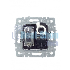Розетка телевизионная двойная TV+RJ45 IEK Brite РТВ/РК12-БрА (BR-AK20-1-K47) кат.5E алюминий