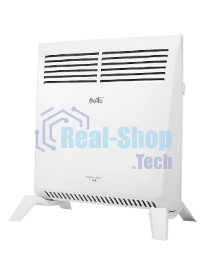 Конвектор Ballu Camino Eco Turbo BEC/EMT-1000 + Кронштейн CWM-02, белый, 1000 Вт, 15 м2, термостат