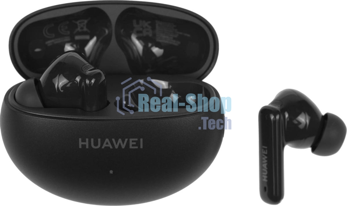 Наушники TWS Huawei FreeBuds 6i (Orca-T100) черный, внутриканальные, Bluetooth, активное шумоподавление, до 8 ч