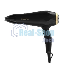 Фен MAXVI HD2201 черный/золотистый, 2200 Вт