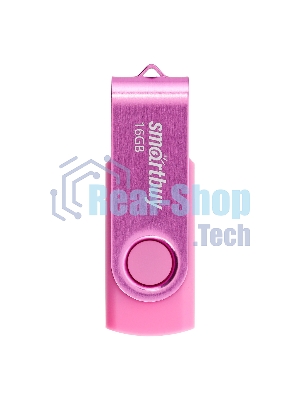 Флешка USB Smartbuy Twist Pink (SB016Gb2TWP), 16Gb, USB 2.0, R/W 15/12, розовый