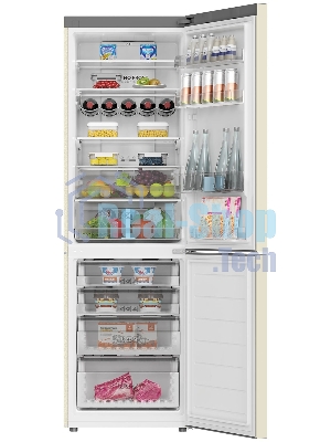 Холодильник Haier C2F636CCFDU1 бежевый двухкамерный 256/108 л морозилка снизу, No Frost