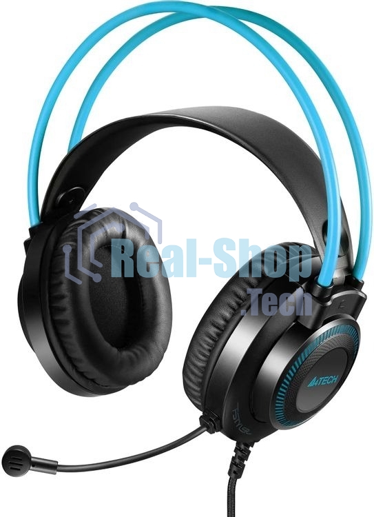 Гарнитура A4Tech Fstyler FH200U серый/синий, проводная