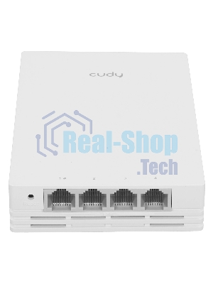 Точка доступа Wi-Fi Cudy AC1200 Gigabit Wall-Plate Access Point AC1200 Dual Band Gigabit Wall Plate Access Point, MT7621DAN+MT7613B+MT7603E, 867Mbps at 5GHz + 300Mbps at 2.4GHz, 1 x Gigabit PoE-IN Port, 802.3af/at, 4 x Gigabit RJ45 ports, LAN1 support PoE Out, Cudy Mesh Support