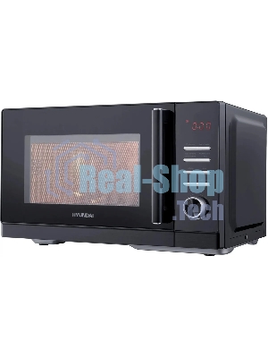 Микроволновая печь Hyundai HYM-D3013 черный, 25 л, 800 Вт, переключатели - кнопки, поворотный механизм