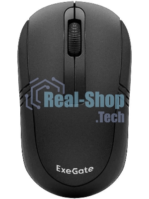 Мышь беспроводная ExeGate Professional Standard SR-9021 черный, 1200 dpi, радиоканал, USB, кнопки - 3