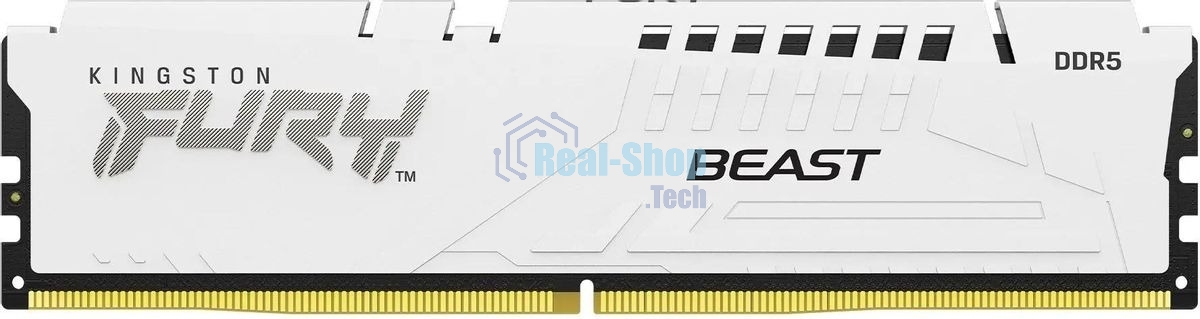 Оперативная память Kingston Fury Beast EXPO, DDR5, 32Gb (1x32 GB), 6000 MHz, CL30, радиатор, белый