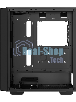 Компьютерный корпус Deepcool CC560 ARGb V2 без БП, боковое окно (закаленное стекло), 3x120мм ARGb LED вентилятор спереди и 1x120мм ARGb LED вентилятор сзади, черный, ATX