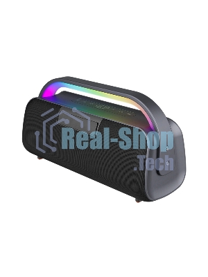 Колонка портативная Ural Молния Кварк черный/серый 240W 1.1 BT/3.5Jack/USB-C 10м 8000mAh (без.бат)
