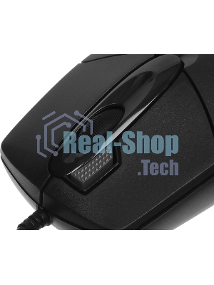 Мышь проводная A4Tech OP-730D черный, 1200 dpi, USB, кнопки - 4