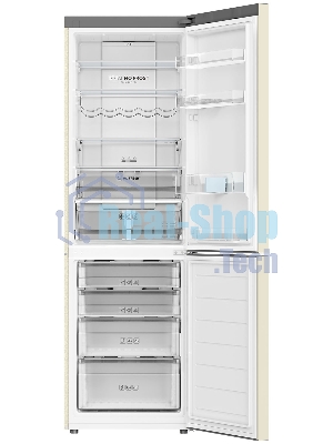 Холодильник Haier C2F636CCFDU1 бежевый двухкамерный 256/108 л морозилка снизу, No Frost