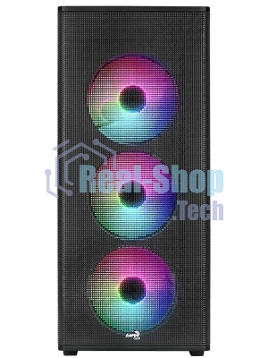 Корпус AeroCool Designer-G-BK-v2, Midi-Tower, чёрный, 4 x 120 мм
