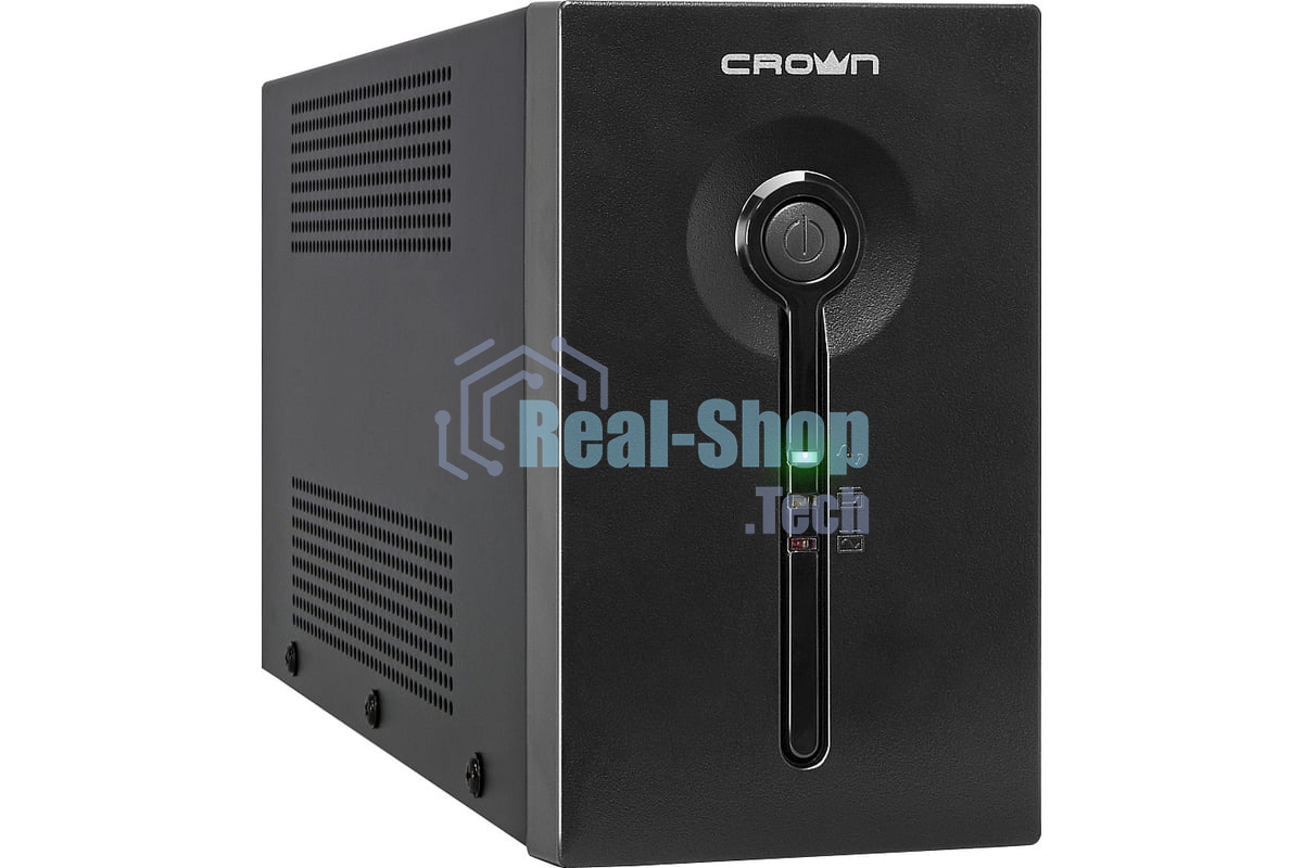 Источник бесперебойного питания Crown CMU-SP650COMBO/650 ВА/390 Вт/2 х CEE 7 (евророзетка), 3 x IEC 320 C13 (компьютерная)