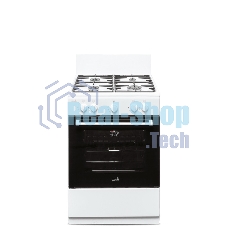 Плита газовая CEZARIS ПГ 3200-07 белый, конфорок 4 шт, духовка 59 л, 60 см x 85 см x 60 см