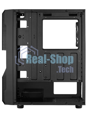 Корпус Aerocool/Formula Menace Saturn RGB-G-BK-v1 (3xUSB, 2xAudio, 0.5 мм, 120 мм FAN, прозрачная стенка-закаленное стекло, mATX