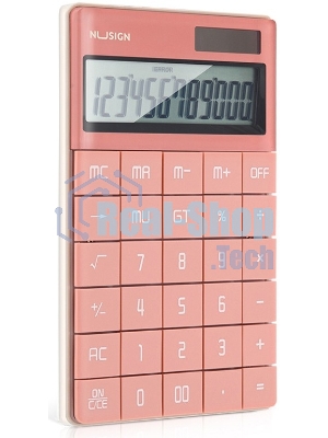 Калькулятор настольный Deli Nusign ENS041pink розовый 12-разр.