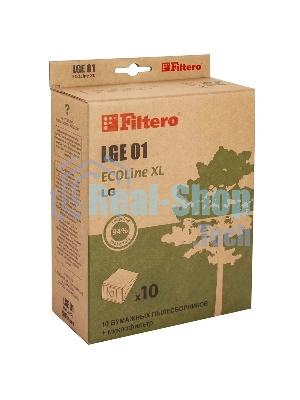 Комплект бумажных пылесборников Filtero LGE01 (10+фильтр) ECOLine XL (R)