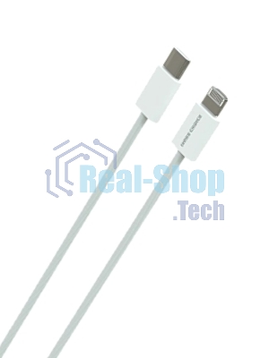 Кабель MORE CHOICE (4620202550408) K73i USB 3.0A PD 20W для Lighting 8-pin Type-C - нейлон 1м белый