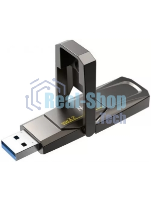 Флешка USB Netac US5 (NT03US5C-128G-32TA), 128Gb, USB 3.2/TypeC, 550/500, черный