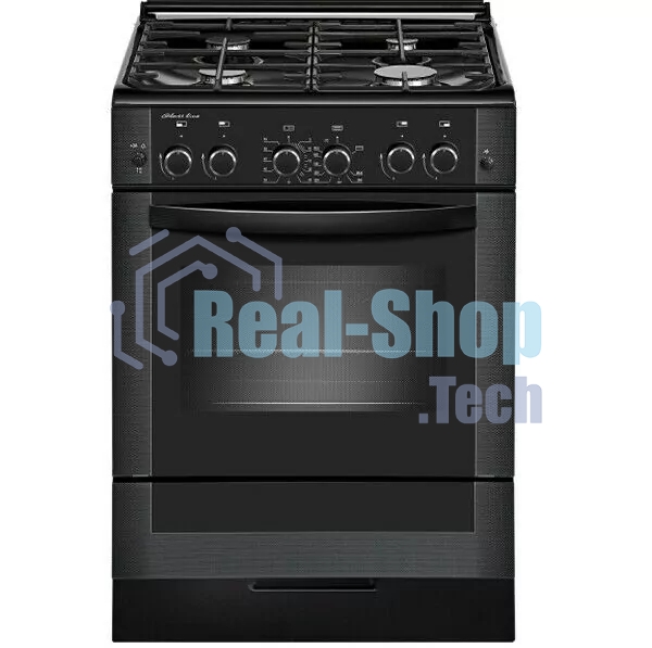 Плита газовая Gefest ПГ 6300-02 0346 черный, конфорок 4 шт, духовка 52 л, 60 см x 85 см x 60 см