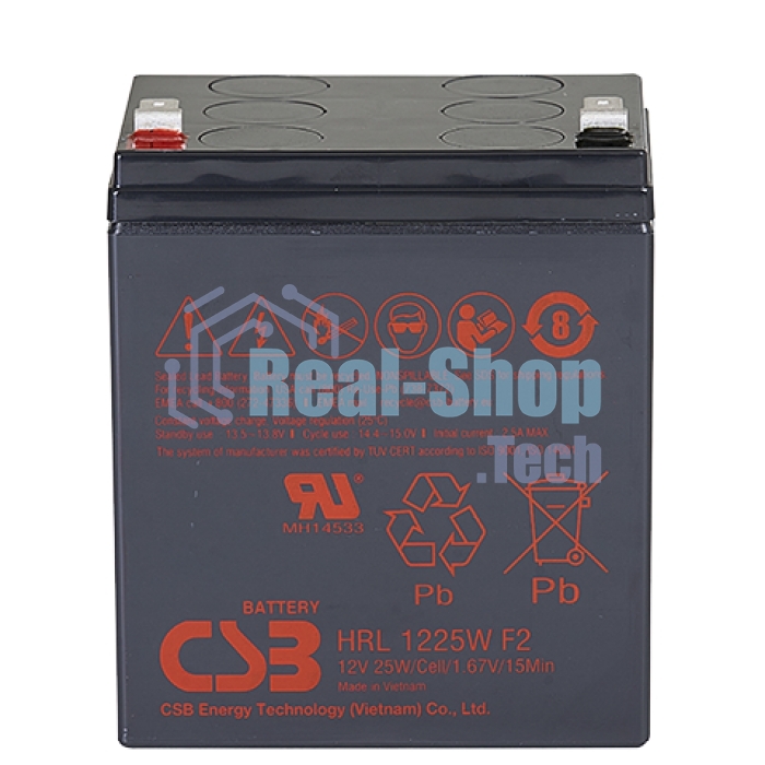 Батарея для ИБП CSB HRL 1225W (12V 6Ah) F2