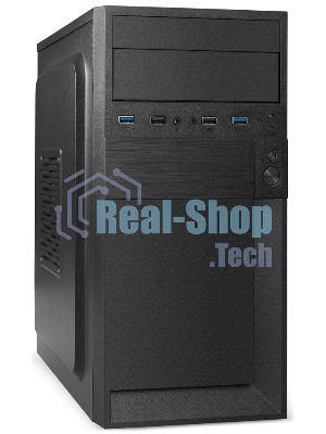 Компьютерный корпус Minitower ExeGate BAA-105U2-01-UNS500 (mATX, БП UNS500 с вент. 12см, 2*USB+2*USB 3.0, аудио, черный)