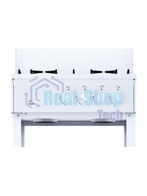 Плита газовая Flama AVG 1401 W белый,крышка