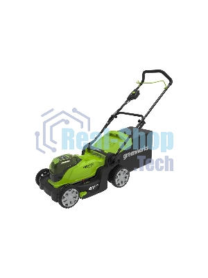 Газонокосилка аккумуляторная GreenWorks G24X2LM41, 40 В, 4 Ач