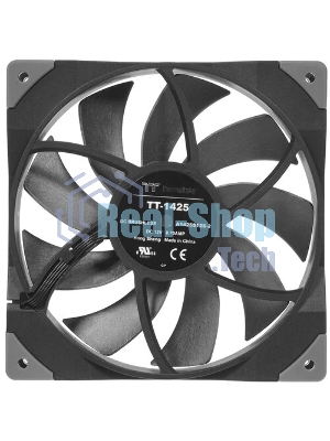 Вентилятор для корпуса Thermaltake TOUGHFAN 14 черный, 140 мм, 2000 об/мин, 33.2 дБ, 4 pin