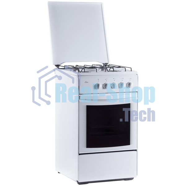 Плита газовая Flama RG 2401 W белый, конфорок 4 шт, духовка 50 л, 50 см x 85 см x 60 см