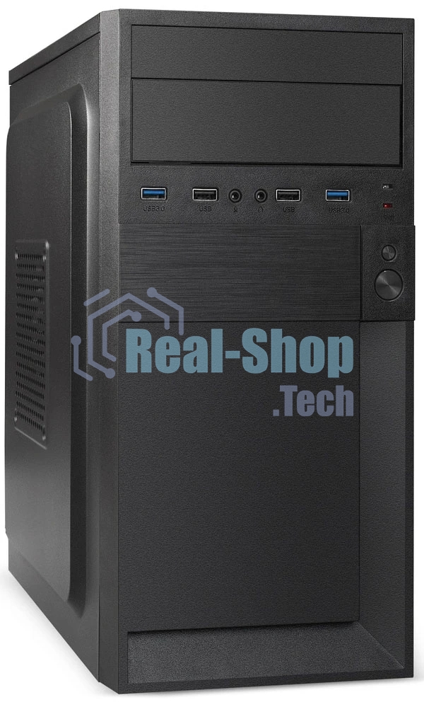 Компьютерный корпус Minitower ExeGate BAA-105U2-01-UNS450 (mATX, БП UNS450 с вент. 12см, 2*USB+2*USB 3.0, аудио, черный)
