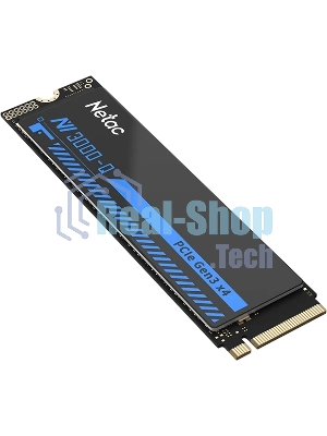 Накопитель SSD M.2 Netac 1.0Tb NV3000 Series Retail (PCI-E 3.0 x4, up to 3100/2100MBs, 3D NAND, 600TBW, NVMe 1.4, 22х80мм, heatsink)