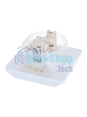 Розетка 1-м СП Этюд защ. шторки с заземл. IP44 белый SchE PC16-044B