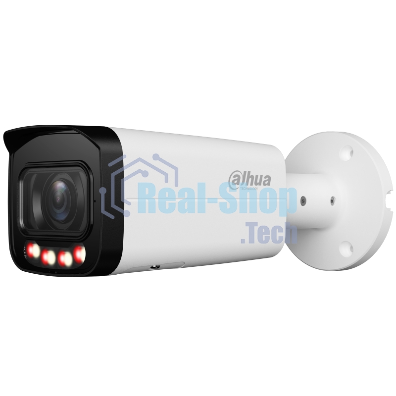 Уличная цилиндрическая IP-видеокамера DAHUA DH-IPC-HFW2449TP-ZAS-IL Smart Dual Light с ИИ 4Мп, 1/2.9” CMOS, моторизованный объектив 2.7~13.5мм, видеоаналитика, ИК до 60м, LED до 60м, IP67, IK10