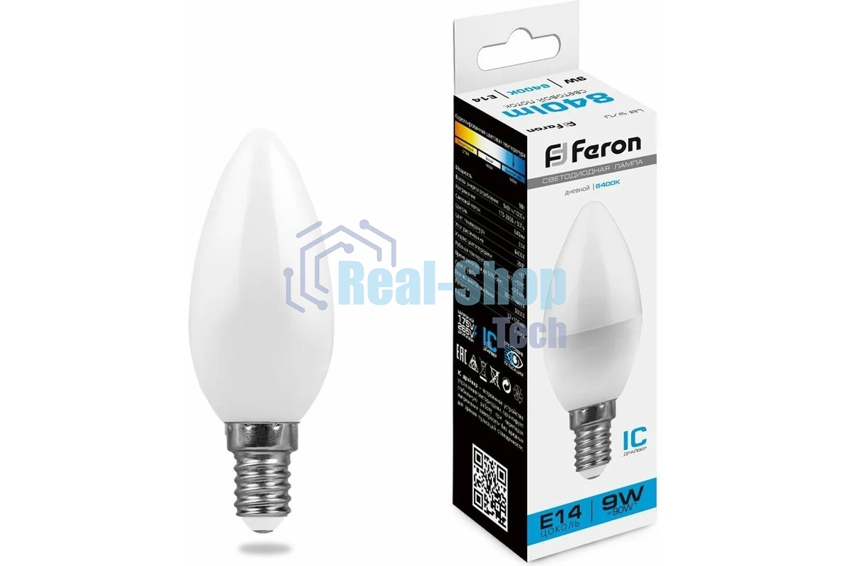 Лампа светодиодная Feron LB-570 9W 230V E14 6400K