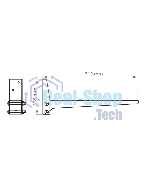 Кронштейн для СВЧ-печей Kromax MICRO-4 new белый, max 20 кг, настенный, от стены 310 мм.