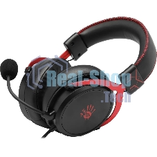 Гарнитура Bloody M590i Sports красный-чёрный, проводная, USB