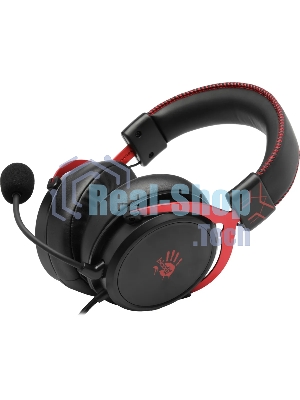 Гарнитура Bloody M590i Sports красный-чёрный, проводная, USB