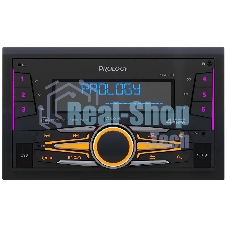 Автомагнитола Prology PRM-120, 2 DIN, Bluetooth, USB Type-A, AUX, пульт ДУ