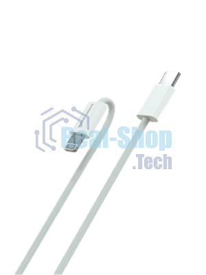 Кабель MORE CHOICE (4620202550408) K73i USB 3.0A PD 20W для Lighting 8-pin Type-C - нейлон 1м белый