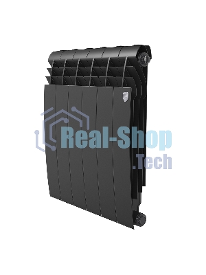 Радиатор биметаллический Royal Thermo BILINER B 500 черный - 6 секц.