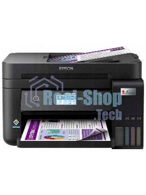 МФУ струйное Epson EcoTank L6270, A4, цветной, печ. до 33/15.5 стр/мин. (ч/б/цв.), 1200 x 4800 dpi (печ.), 1200x2400dpi (скан.), USB, RJ-45, Wi-Fi