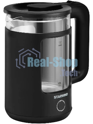 Чайник электрический Starwind SKG1053 1.7 л, 1800 Вт, черный