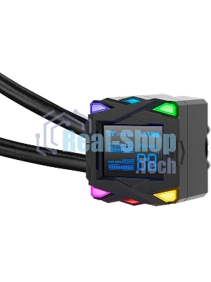 Система жидкостного охлаждения Thermaltake LA360-S ARGB Soc-AM5/AM4/1200/1700/1851 черный 4-pin 38.35dB Al+Cu LCD 360W Ret (CL-W462-PL12SW-A)