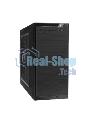 Компьютерный корпус Minitower ExeGate QA-412U-UNS450 (mATX, БП UNS450 с вент. 12см, 2хUSB+2хUSB 3.0, аудио, черный)