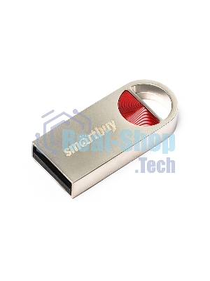 Флешка USB SmartBuy MC8 Metal Red (SB032GbMC8), 32Gb, USB 2.0, R/W 25/15, красный/серебристый