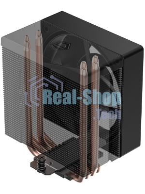 Кулер Cooler ID-Cooling SE-904-XT BLACK LGA1851/1700/1200/115X/AM5/AM4 (TDP 180W, PWM, 4 тепл.трубки прямого контакта, FAN 100мм) RET