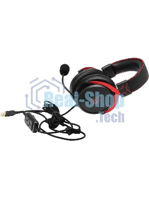 Гарнитура Bloody M590i Sports красный-чёрный, проводная, USB