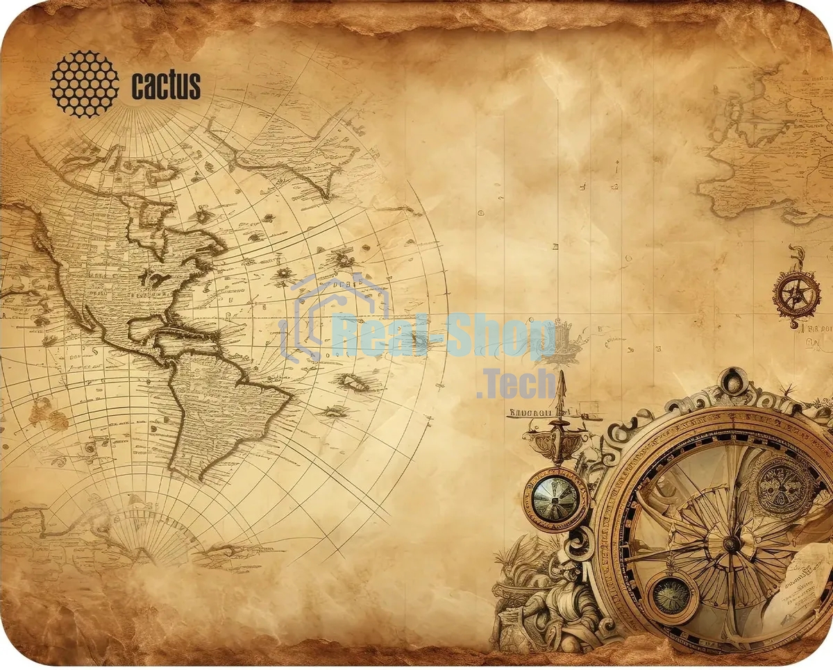 Коврик для мыши Cactus Vintage map 250x200x3мм (CS-MP-D10S)