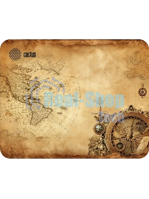 Коврик для мыши Cactus Vintage map 250x200x3мм (CS-MP-D10S)